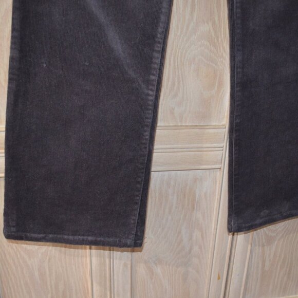 Denim & Co. Corduroy 5 Pocket Flare Cut Jeans, Dark Gray - NWOT - Picture 6 of 9